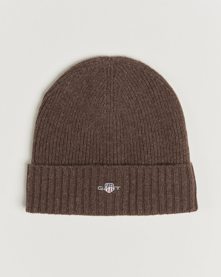 Gant Wool Beanie Shadow Brown – Marron