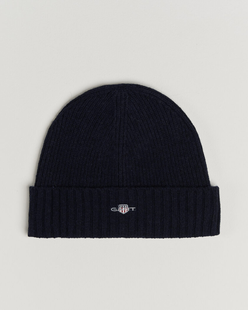 Gant Wool Beanie Marine – Bleu