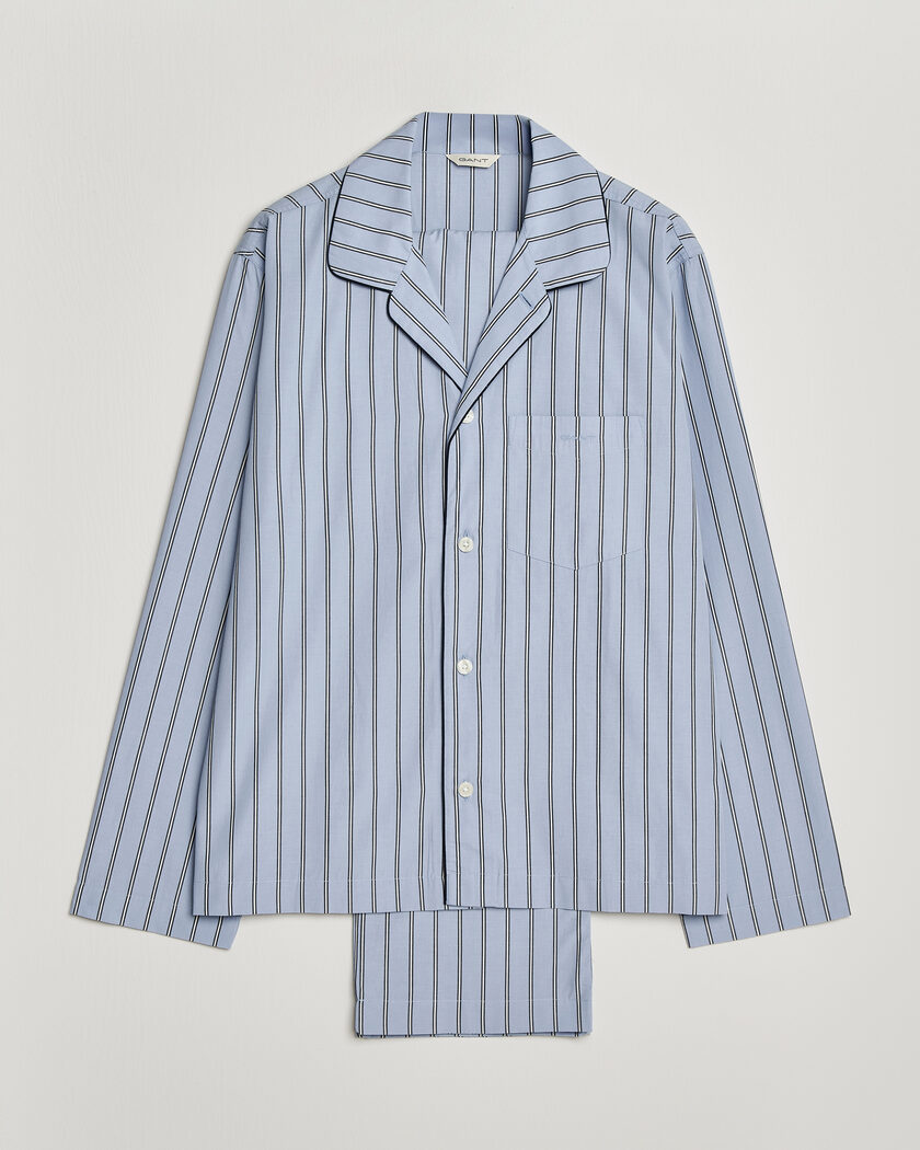 Gant Poplin Striped Pyjama Set Light Blue – Bleu
