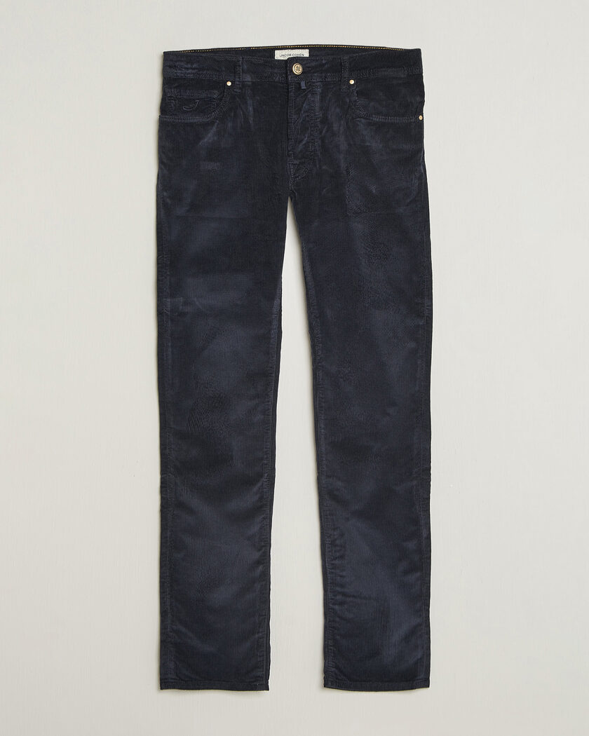 Jacob Cohën Bard 5-Pocket Medium Corduroy Trousers Navy – Bleu