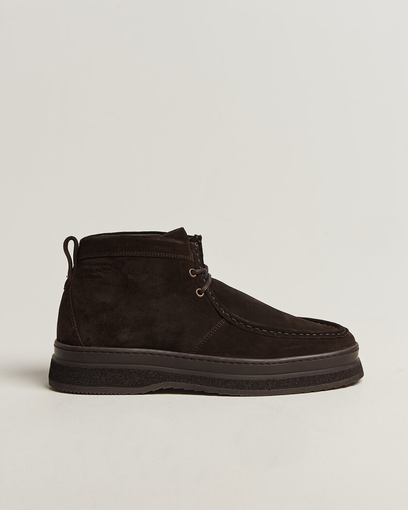 Gant Blistown Shearling Suede Moc Toe Boot Espresso Brown – Marron