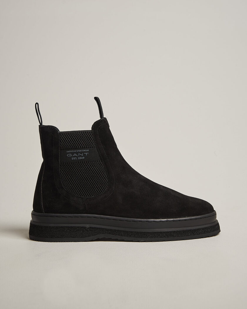 Gant Blistown Shearling Suede Chelsea Boot Black – Noir