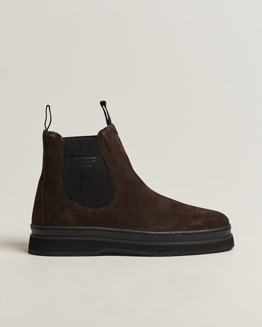 Gant Blistown Shearling Suede Chelsea Boot Espresso Brown – Marron
