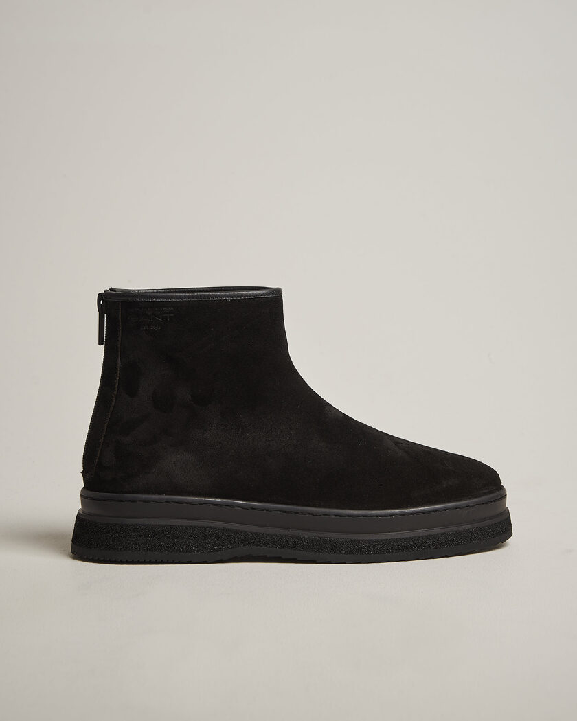 Gant Blistown Shearling Suede Curling Boot Black – Noir