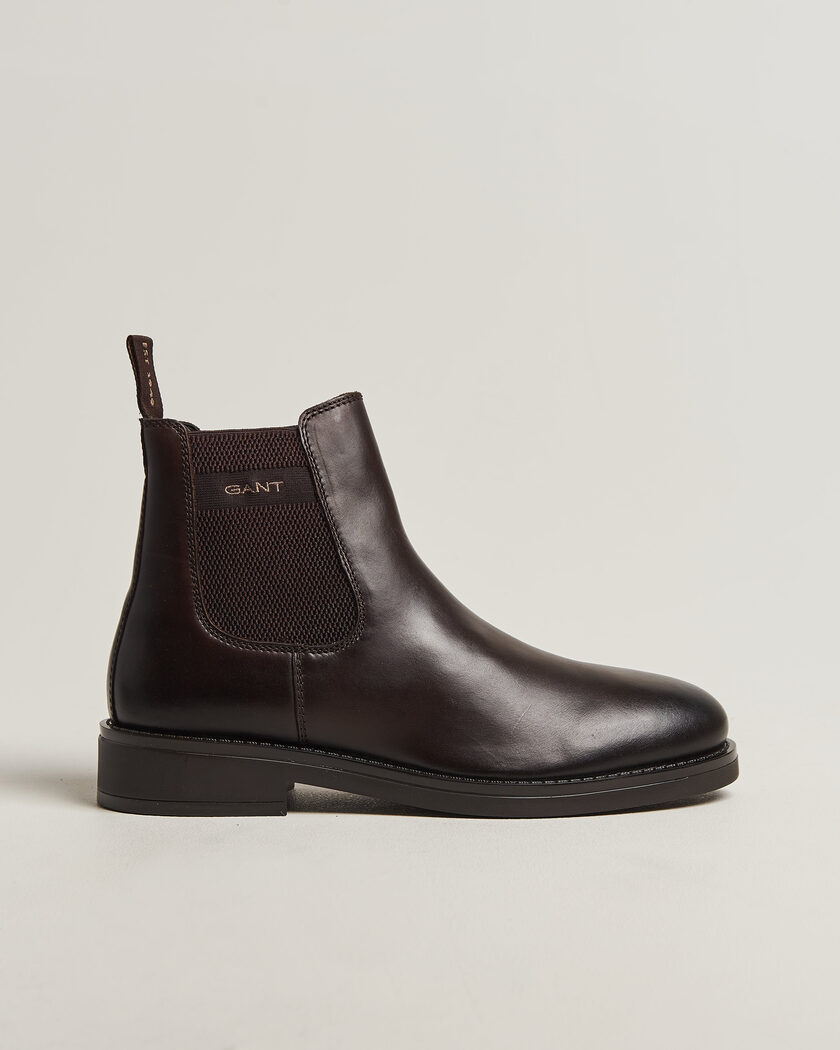 Gant Prepdale Leather Chelsea Boot Dark Brown – Marron