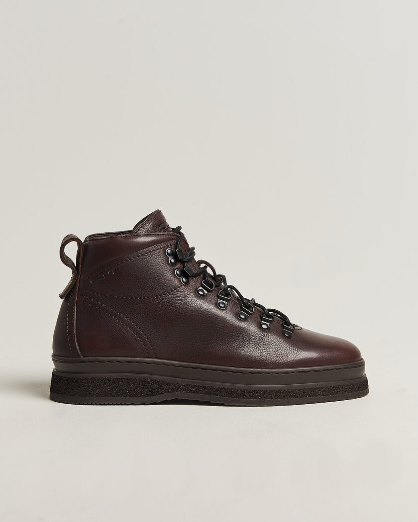 Gant Blistown Shearling Leather Boot Dark Brown – Marron