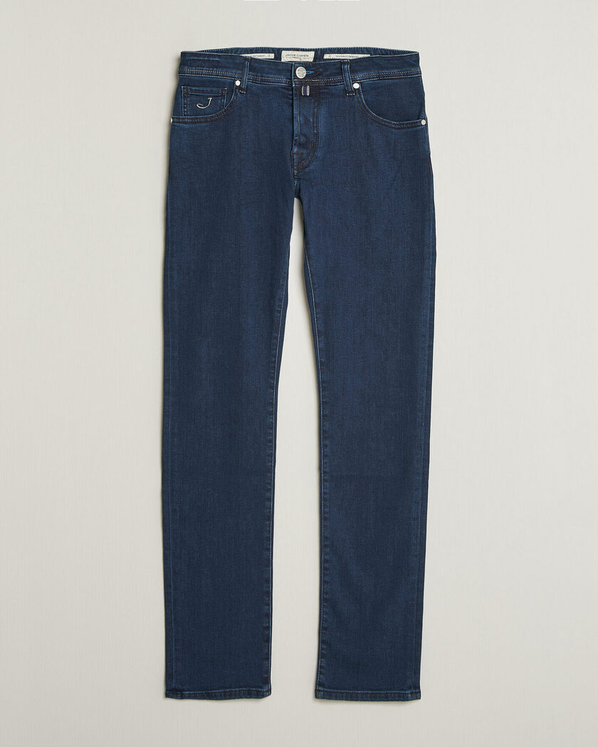 Jacob Cohën Nick Slim Fit Washed Stretch Jeans Dark Blue – Bleu