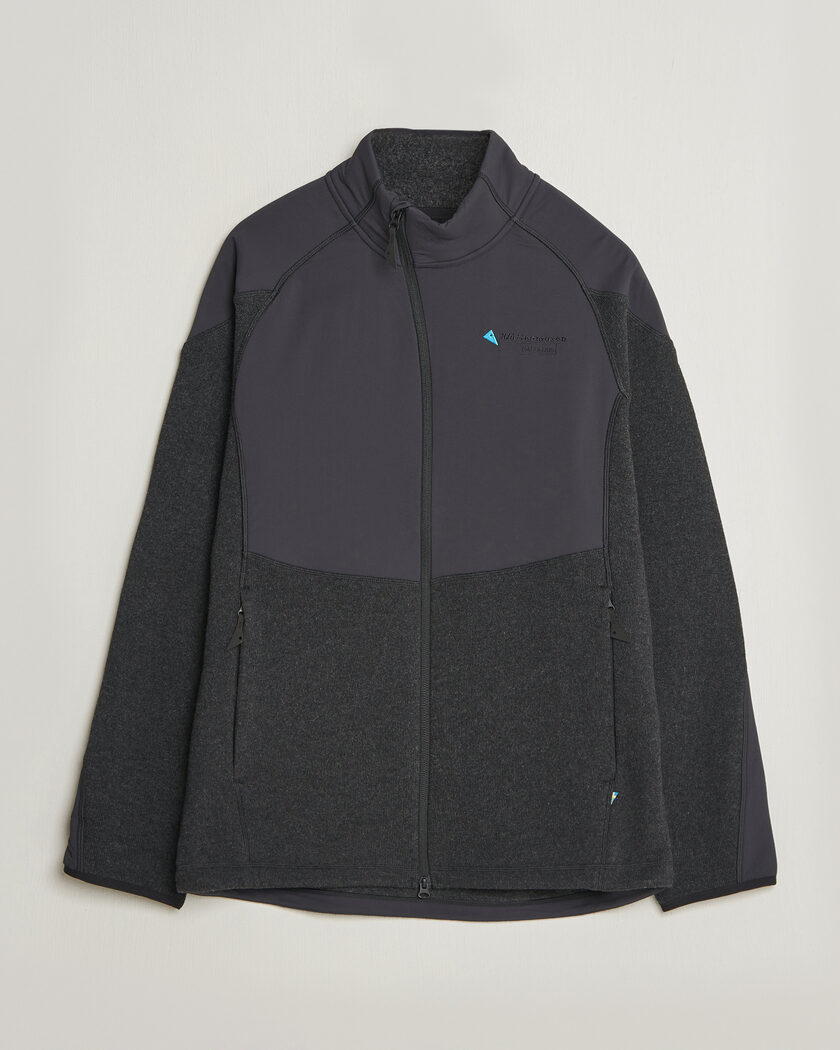 Klättermusen Balderus Wool Fleece Hood Jacket Black – Noir