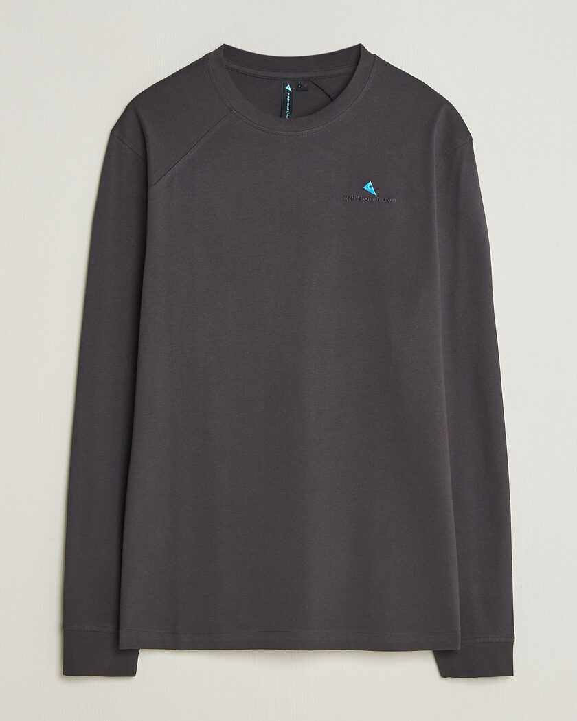 Klättermusen Root Long Sleeve Logo T-Shirt Raven – Noir
