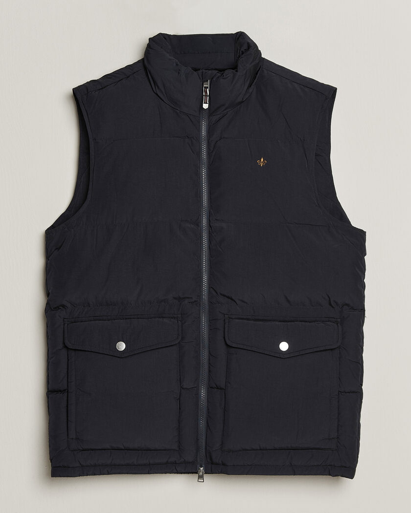 Morris Lennox Puffer Vest Blue – Bleu