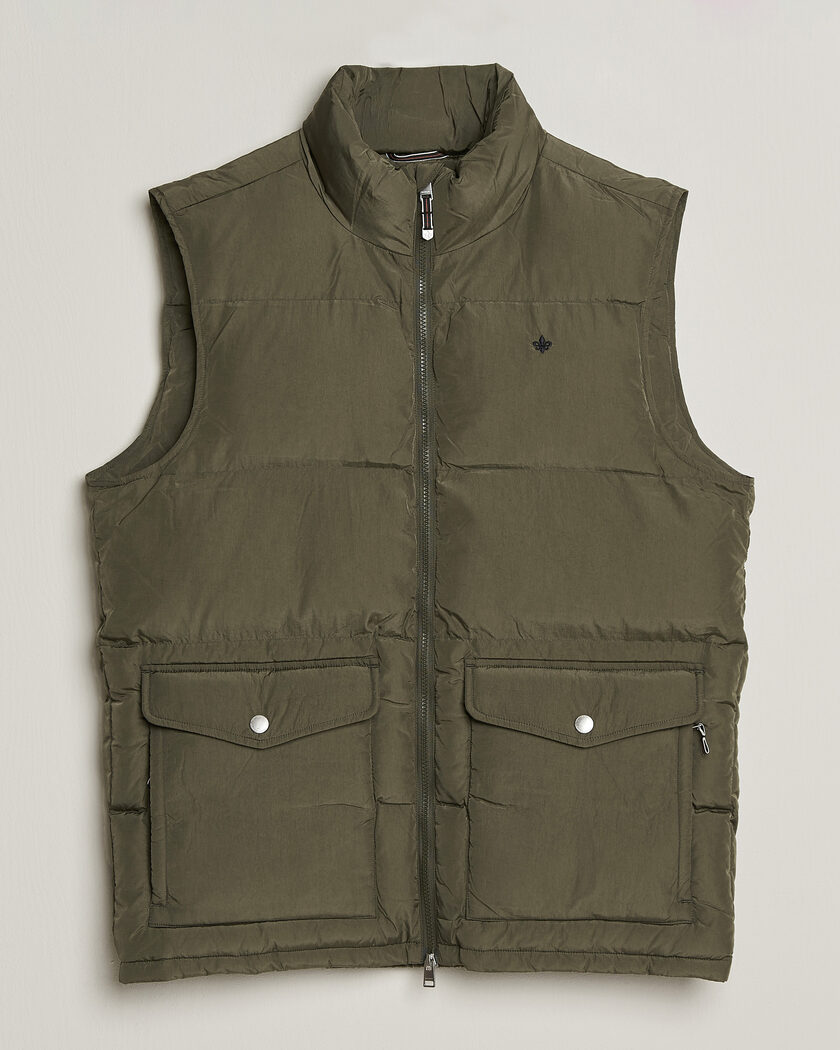 Morris Lennox Puffer Vest Olive – Vert