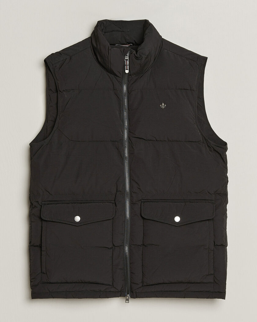 Morris Lennox Puffer Vest Black – Noir