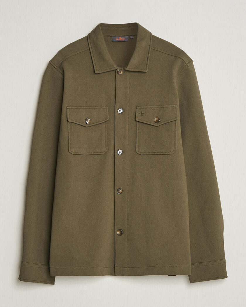 Morris Andrew Jersey Overshirt Olive – Vert