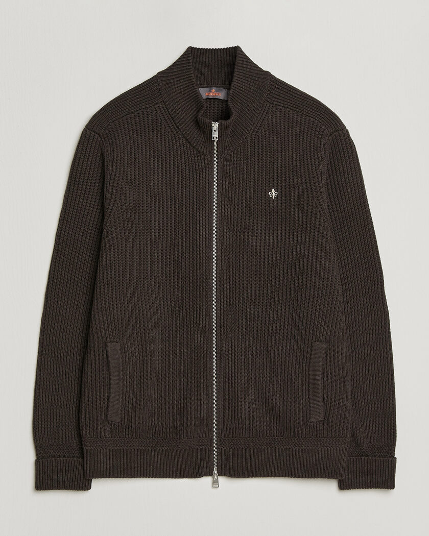 Morris Duncan Zip Cardigan Brown – Marron
