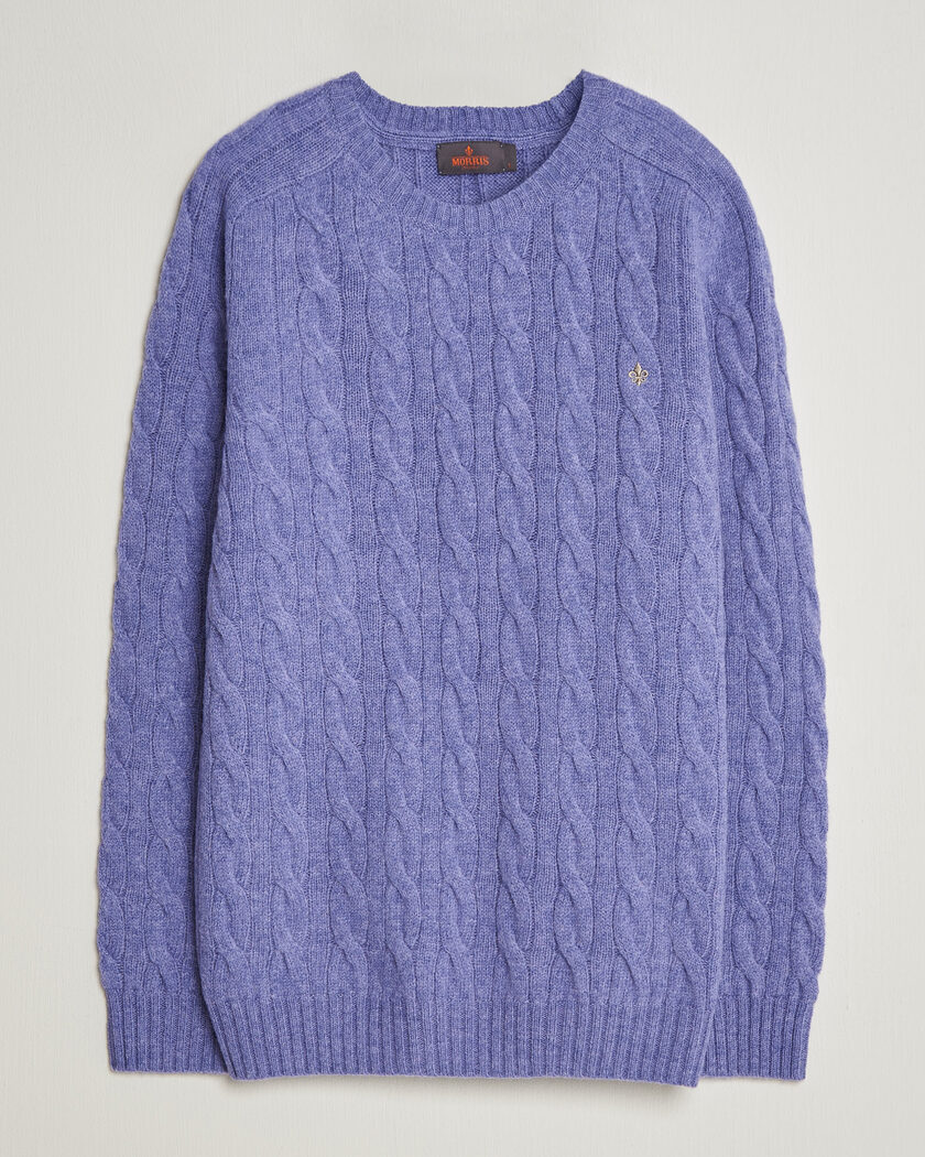 Morris Archard Cable Sweater Purple – Violet