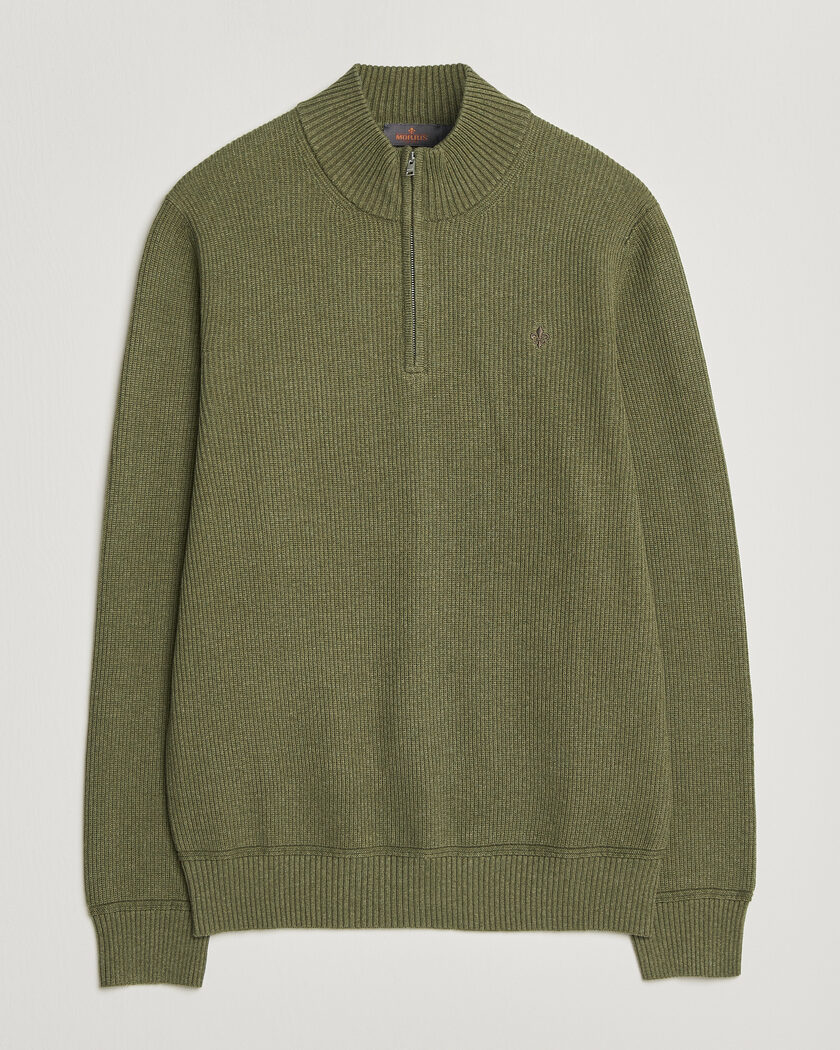 Morris Colin Half Zip Olive – Vert