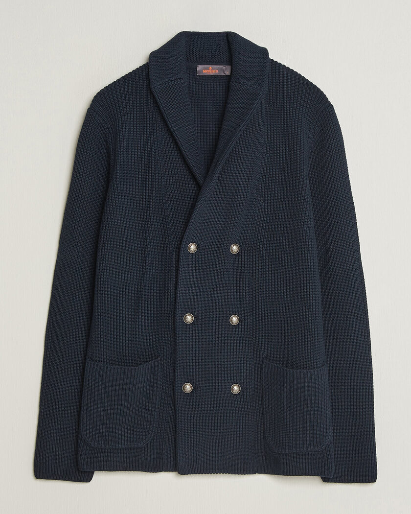Morris Brayden DB Shawl Cardigan Navy – Bleu