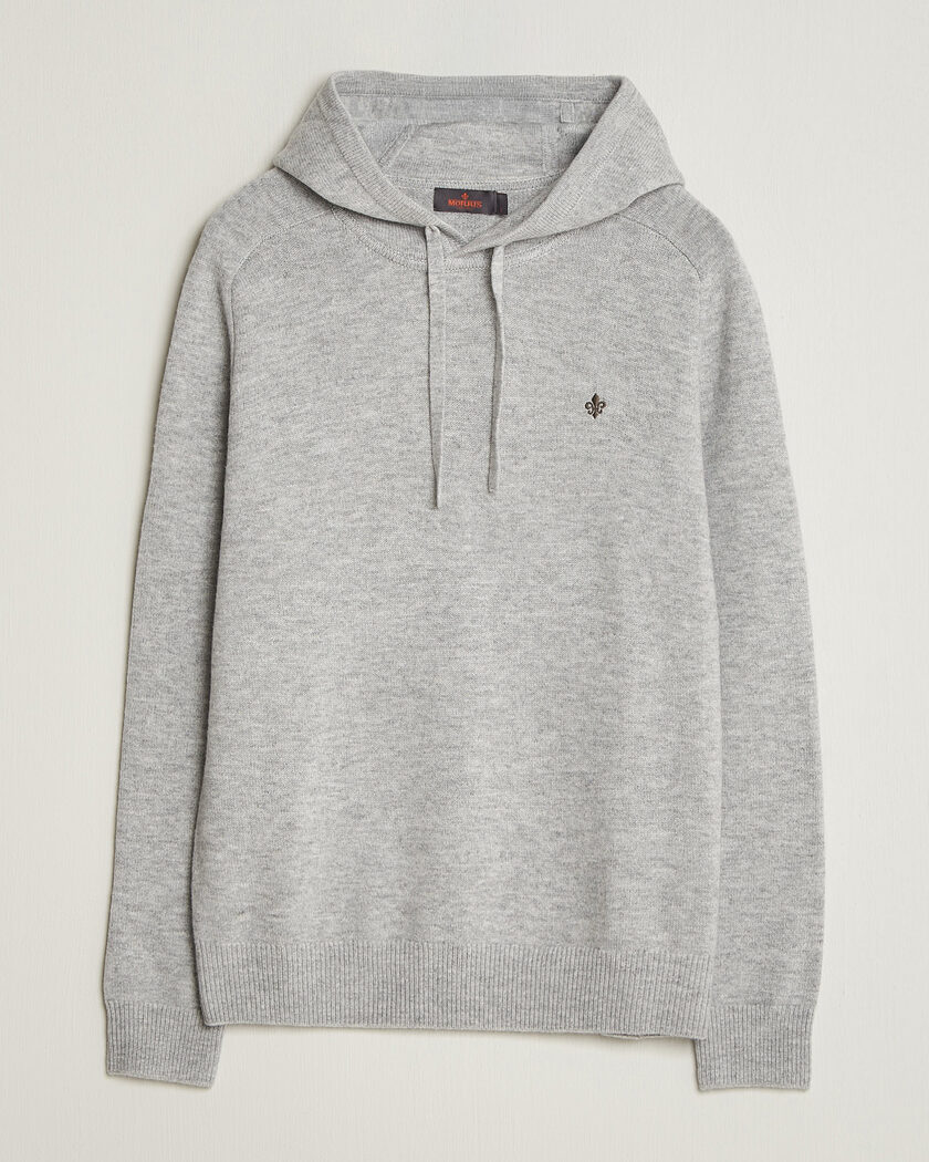 Morris Hertford Lambswool Hoodie Grey – Gris