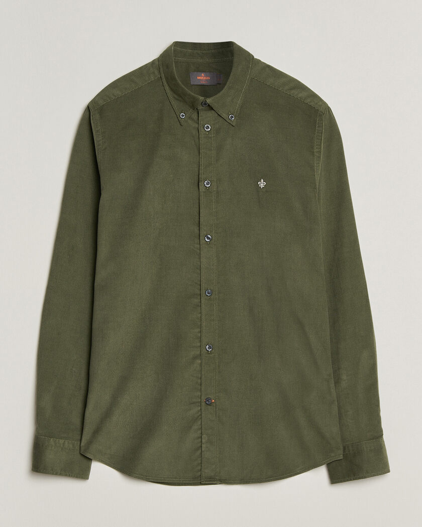 Morris Douglas Cord Shirt Olive – Vert