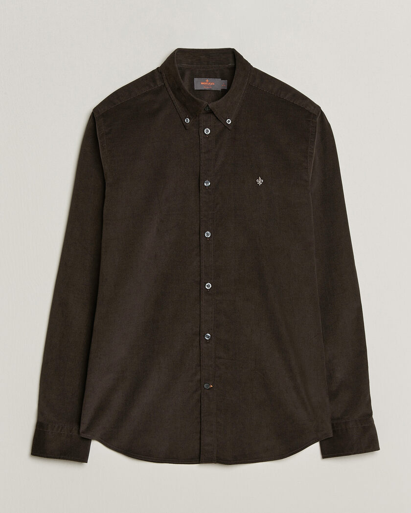 Morris Douglas Cord Shirt Brown – Marron