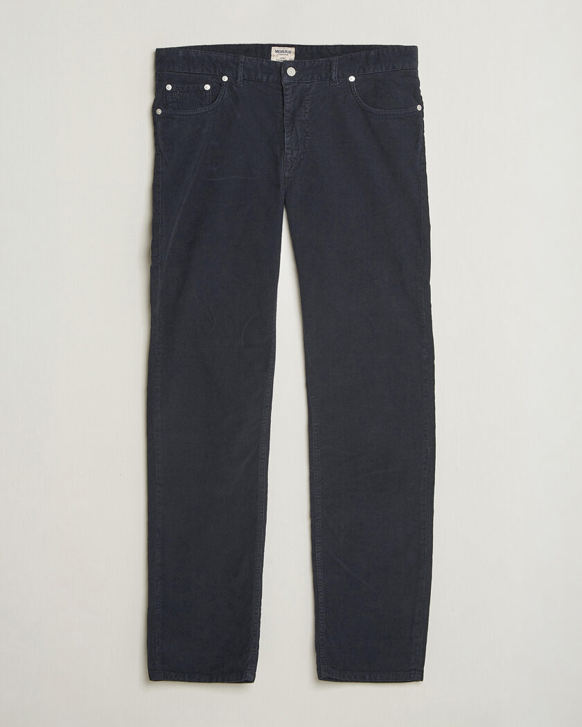 Morris James Cord 5-Pocket Pants Navy – Bleu
