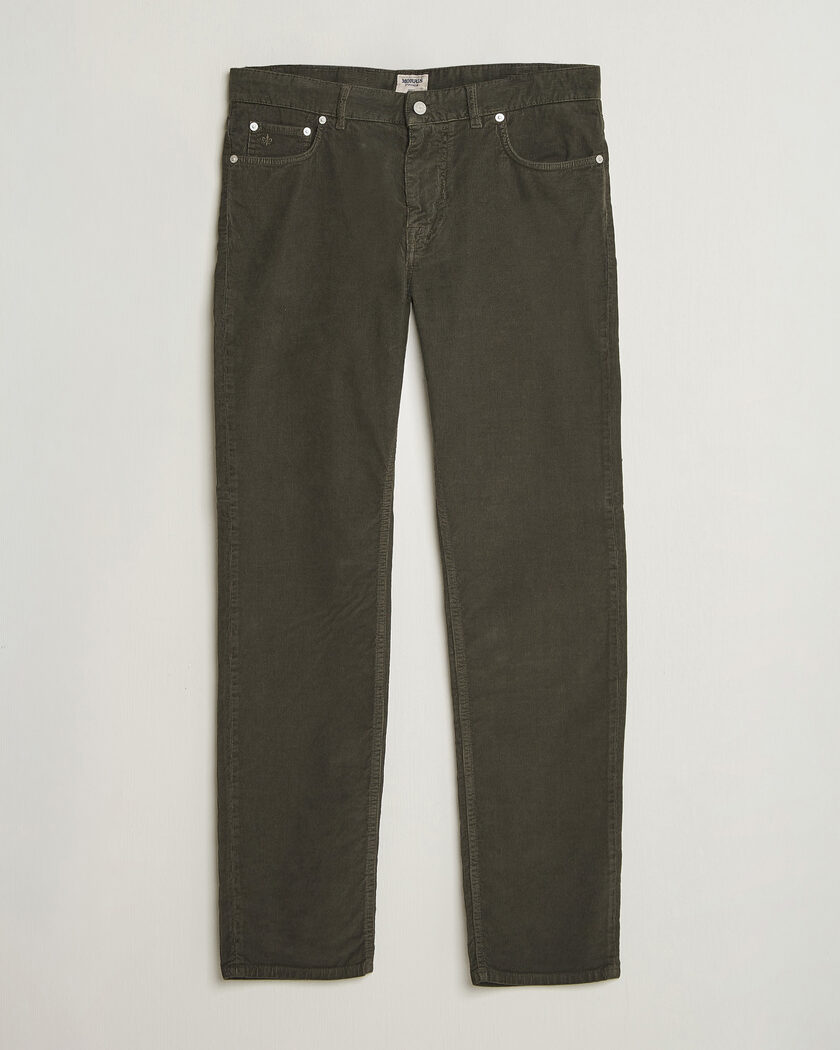 Morris James Cord 5-Pocket Pants Olive – Vert
