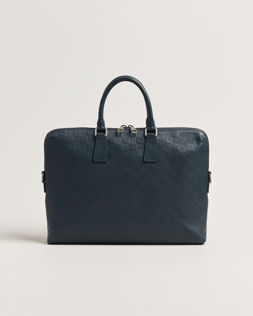 Louis Vuitton Pre-Owned Porte Documents Bag Damier Infini Onyx – Bleu
