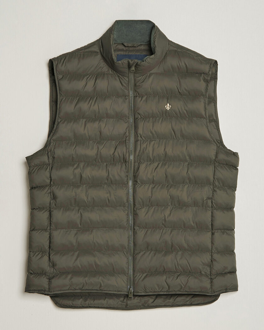 Morris Norfolk Liner Vest Olive – Vert