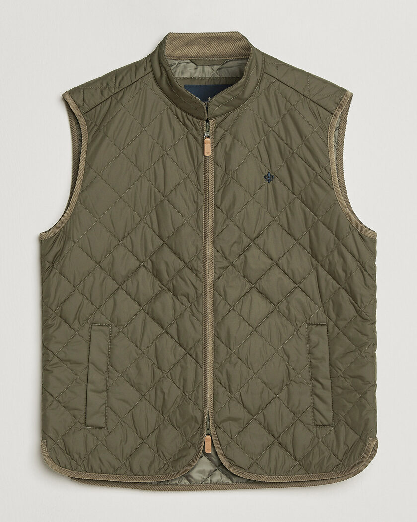 Morris Teddy Quilted Vest Olive – Vert