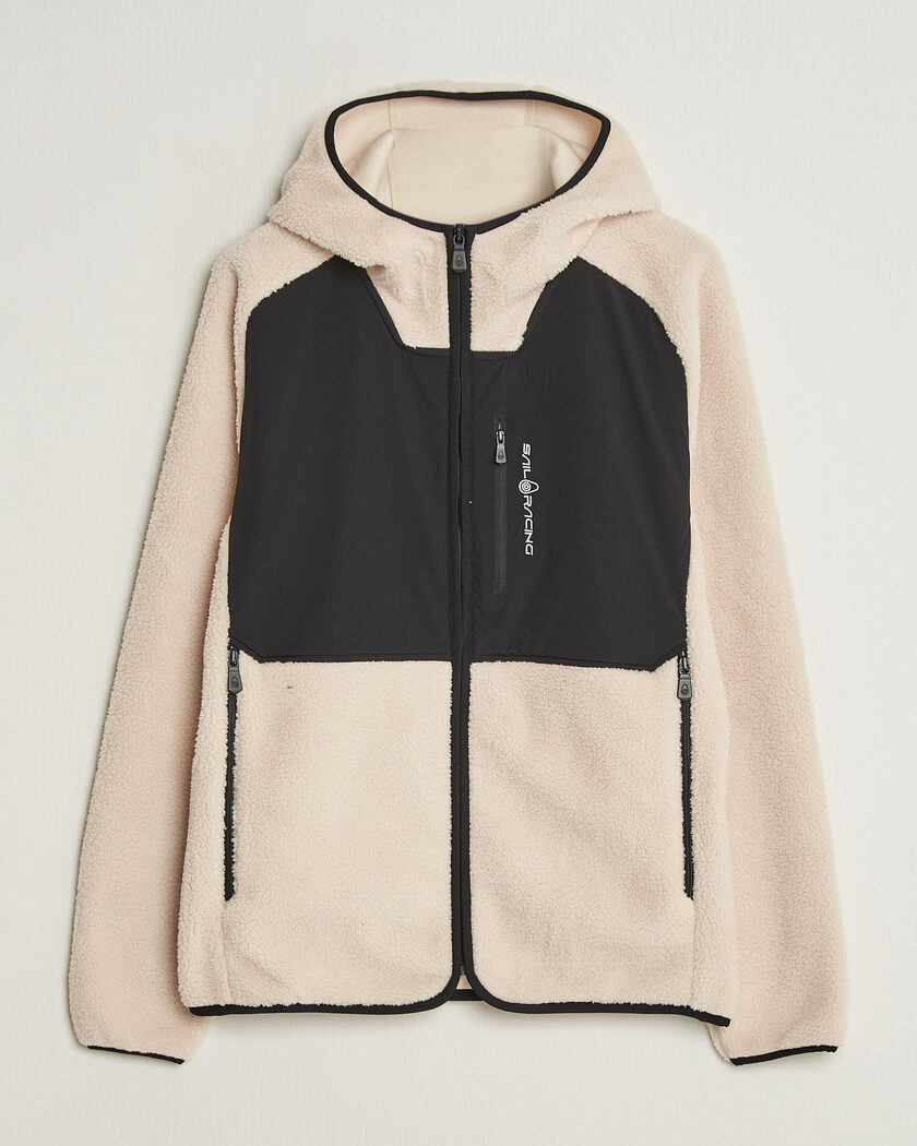 Sail Racing Patrol Pile Full Zip Hoodie Ivory – Blanc