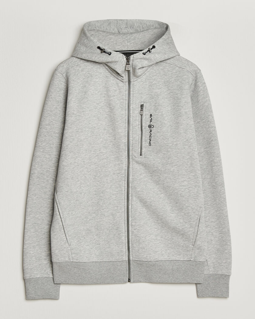 Sail Racing Bowman Full Zip Hoodie Grey Melnage – Gris