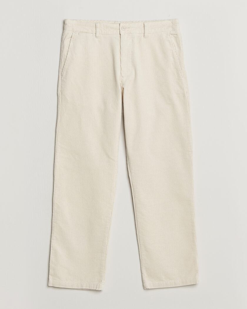  NN07 Aden Regular Fit Corduroy Chinos Ivory – Blanc