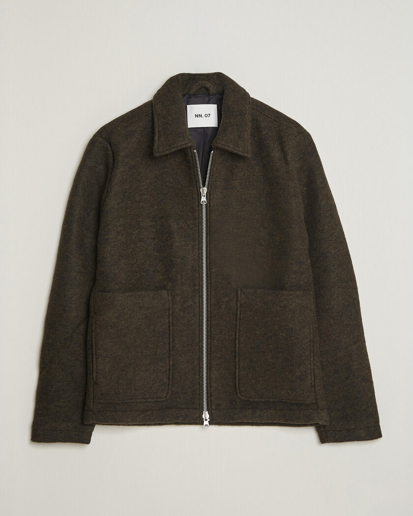 NN07 Gael Jacket Dark Army – Vert
