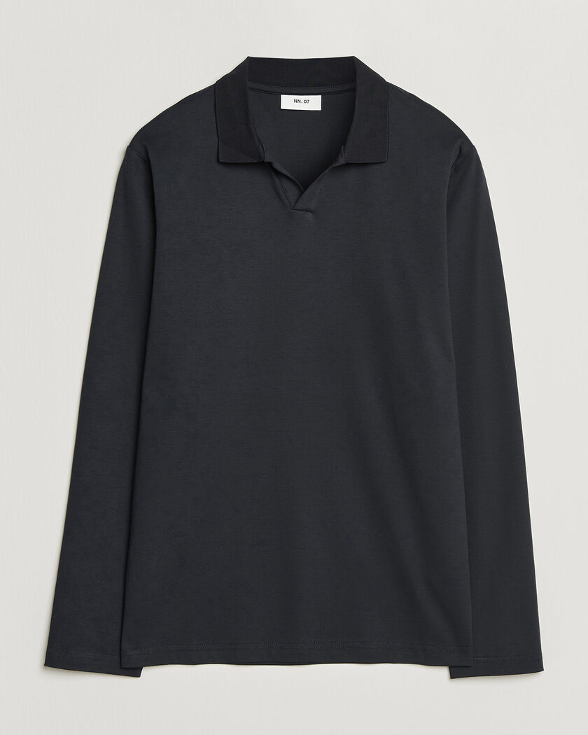 NN07 Paul Long Sleeve Polo Deep Navy – Bleu