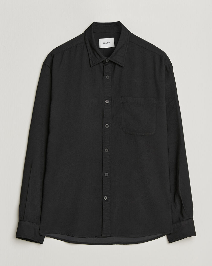 NN07 Deon Viscose Shirt Black – Noir