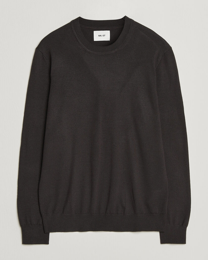 NN07 Ted Merino Crew Neck Pullover Deep Truffle – Marron