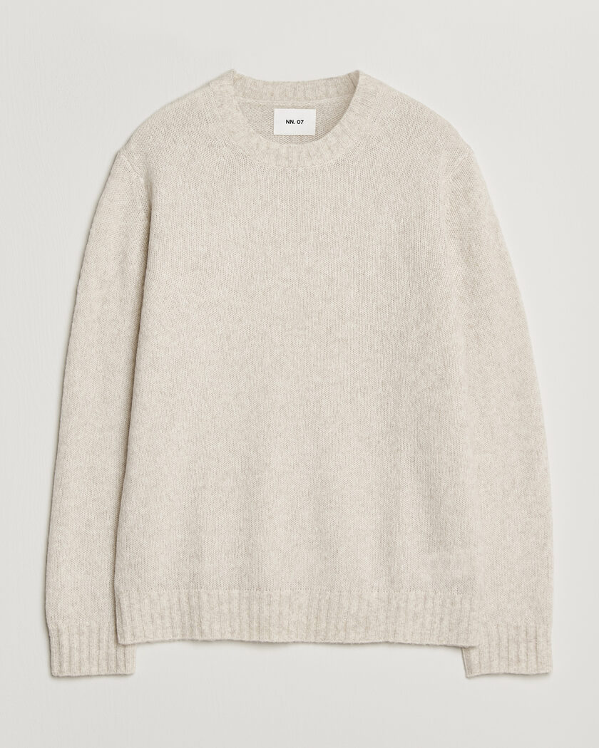 NN07 Lee Wool Knitted Sweater Ivory – Blanc