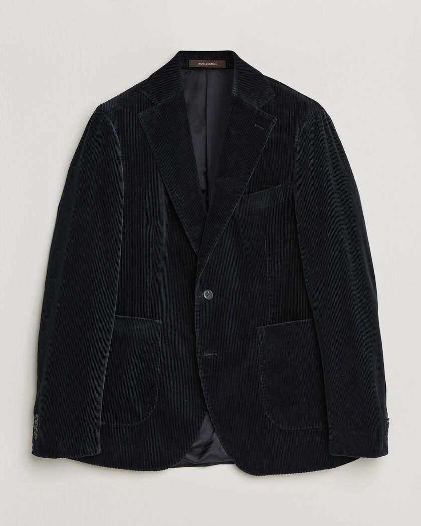 Oscar Jacobson Fogerty Patch Pocket Cord Blazer Navy – Bleu