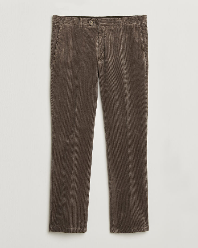 Oscar Jacobson Dandy Corduroy Trousers Taupe – Beige