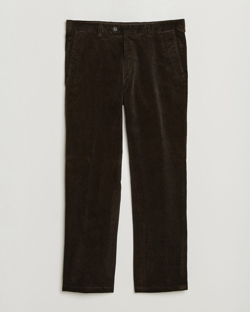 Oscar Jacobson Dandy Corduroy Trousers Dark Brown – Marron