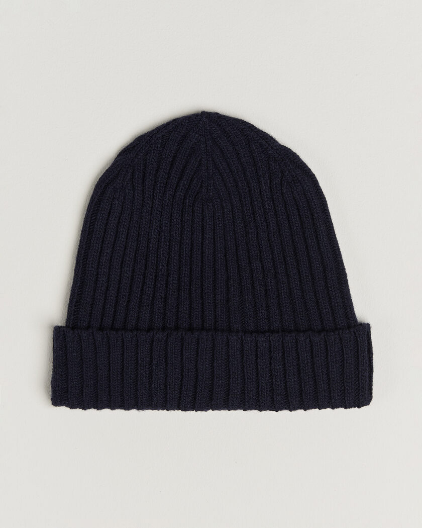 Stenströms Brushed Merino Beanie  Navy – Bleu