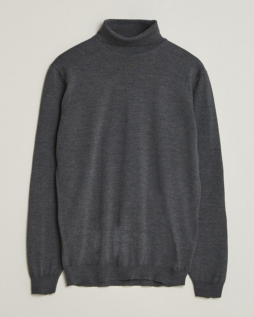 Stenströms Merino Rollneck Dark Grey – Gris