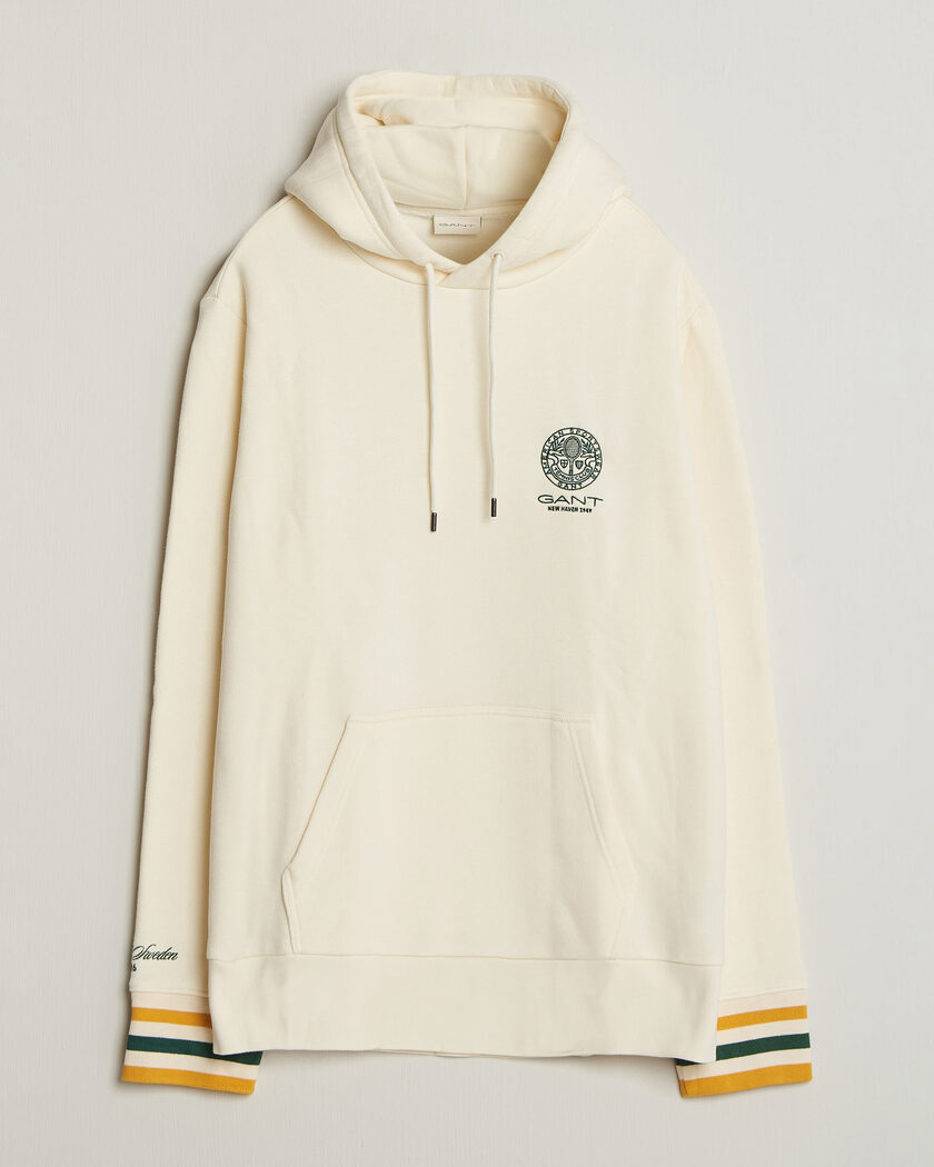 Gant Tournament Hoodie Cream – Blanc