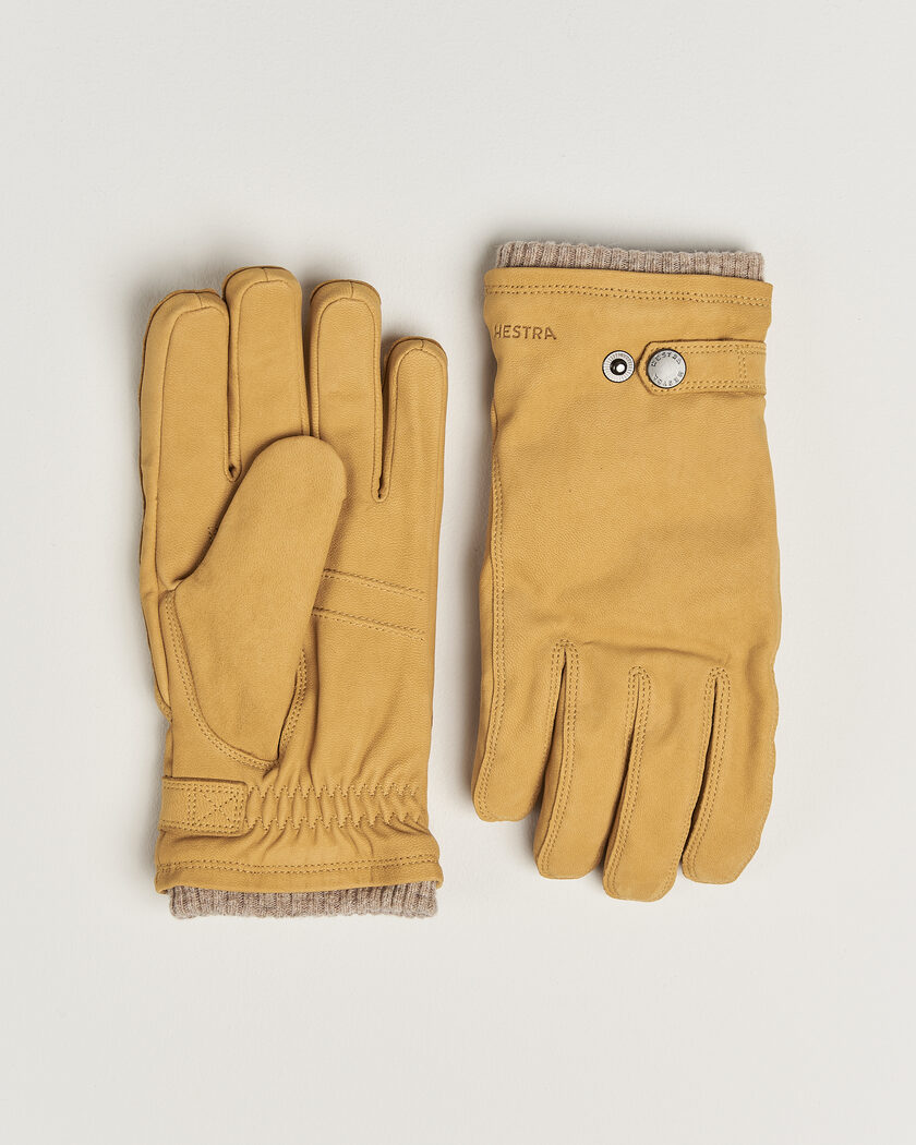 Hestra Bergvik Fleece Liner Buckle Nubuck Glove Tan – Jaune