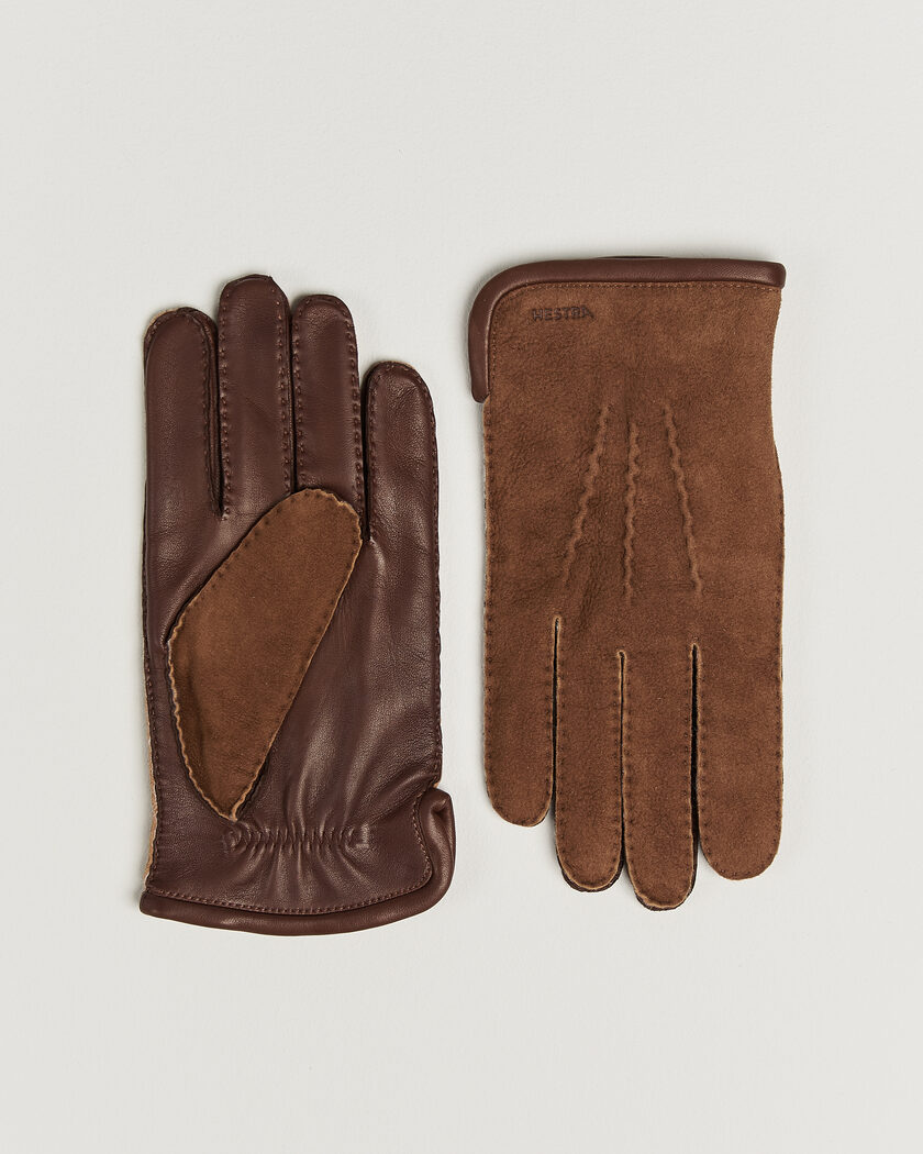 Hestra Balthazar Suede/Nappa Leather Glove Brown – Marron