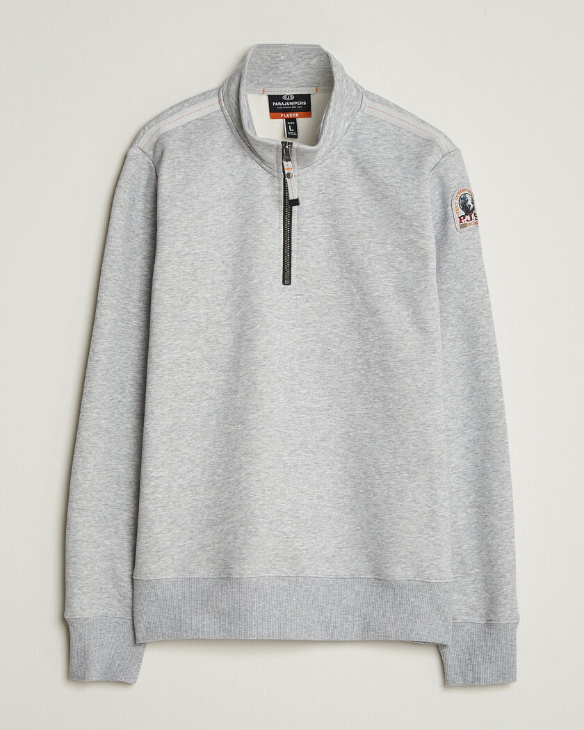 Parajumpers Broad Peak Super Easy Half Zip Sweatshirt Ash Grey Melange – Gris