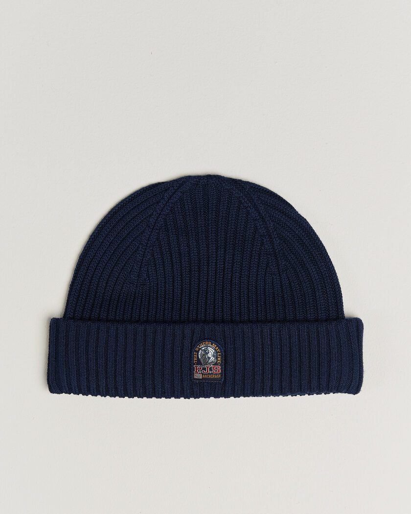 Parajumpers Matio Ribbed Hat Blue Navy – Bleu