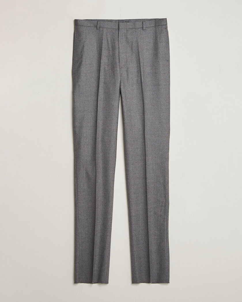 Kamakura Shirts Saxony Wool Ivy Trousers Mid Gray – Gris