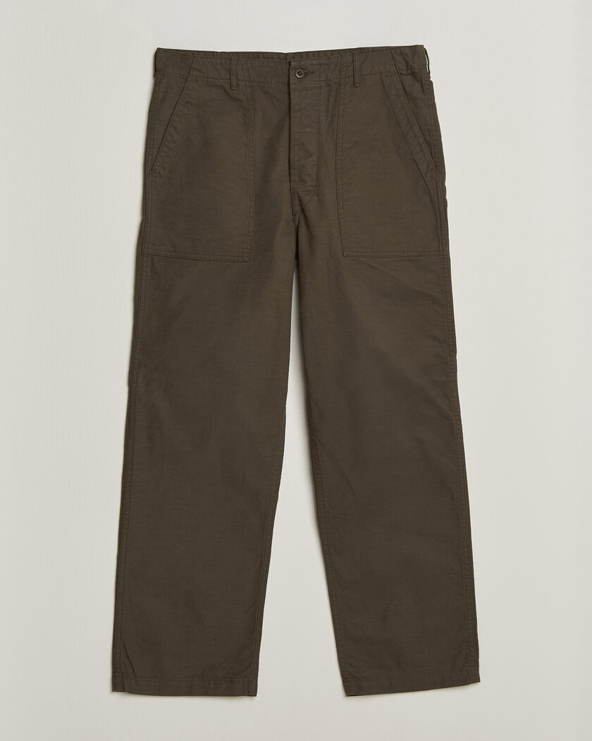 orSlow Regular Fit Original Sateen Fatigue Pants Coffee Brown – Marron