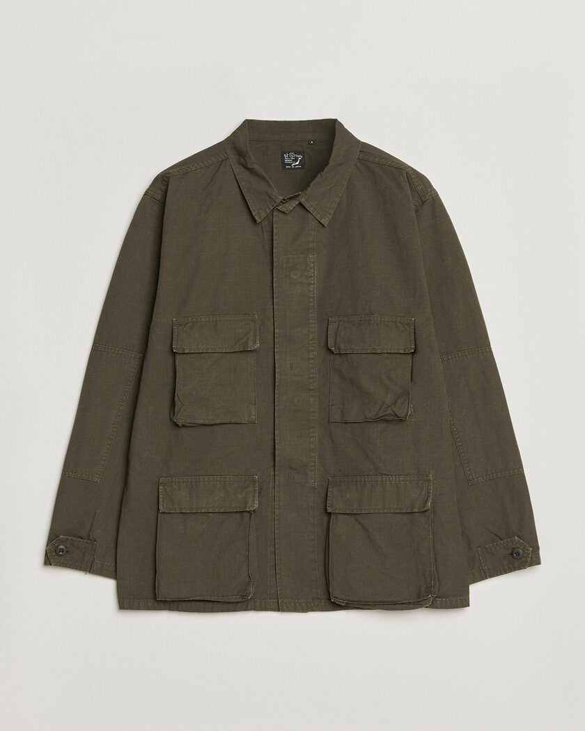 orSlow B.D.U. Stone Washed Jacket Coffee Brown – Marron